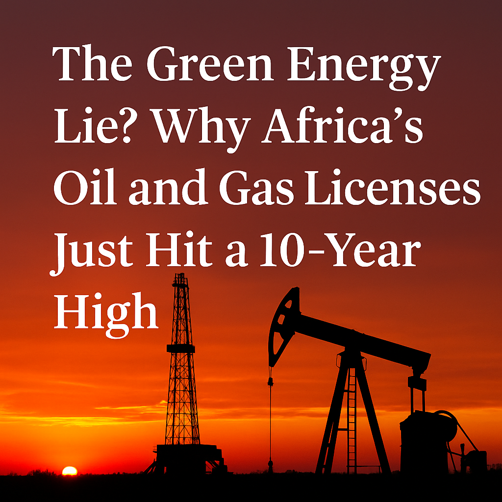 The Green Energy Lie? Why Africa’s Oil and Gas Licenses Just Hit a 10-Year High
